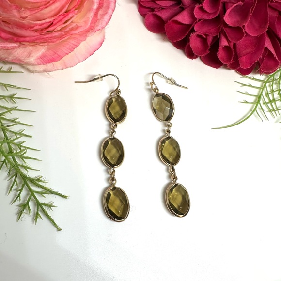 Saval Jewelry Jewelry - NEW⚜️Smoky Crystal Chandelier Earrings